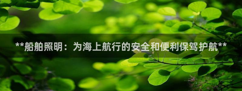 **船舶照明：为海上航行的安全和便利保驾护航**