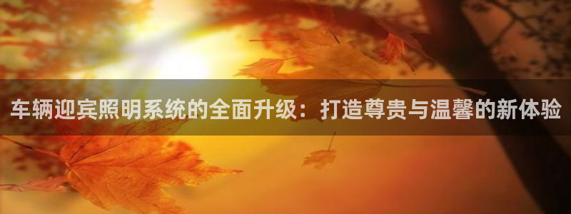 车辆迎宾照明系统的全面升级:打造尊贵与温馨的新体验